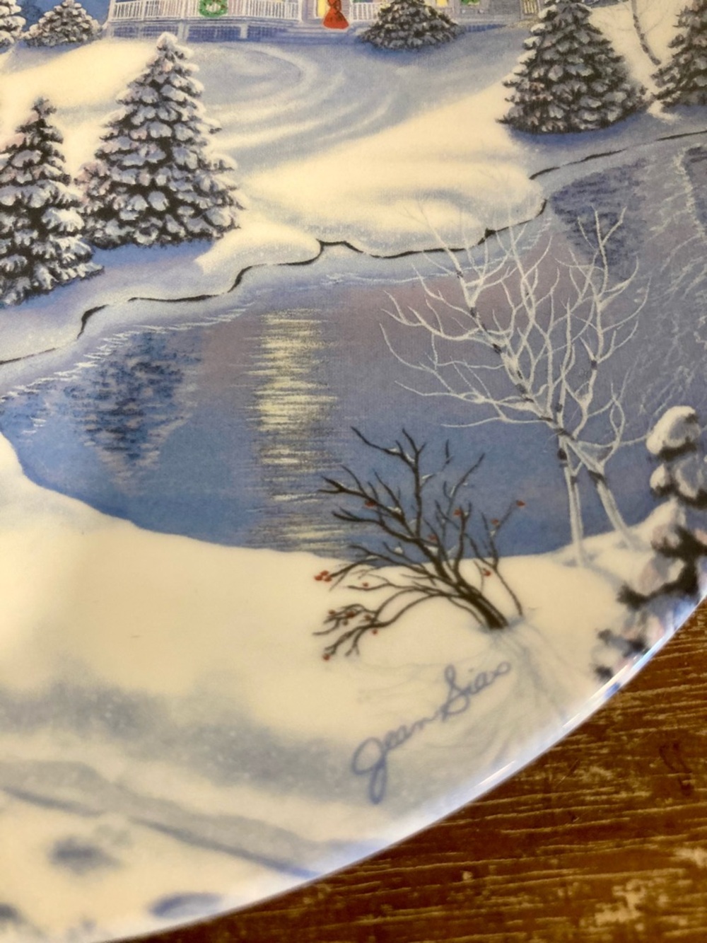1991 “I’ll be Home for Christmas” WL George Decorative Plate - Picture 7 of 10